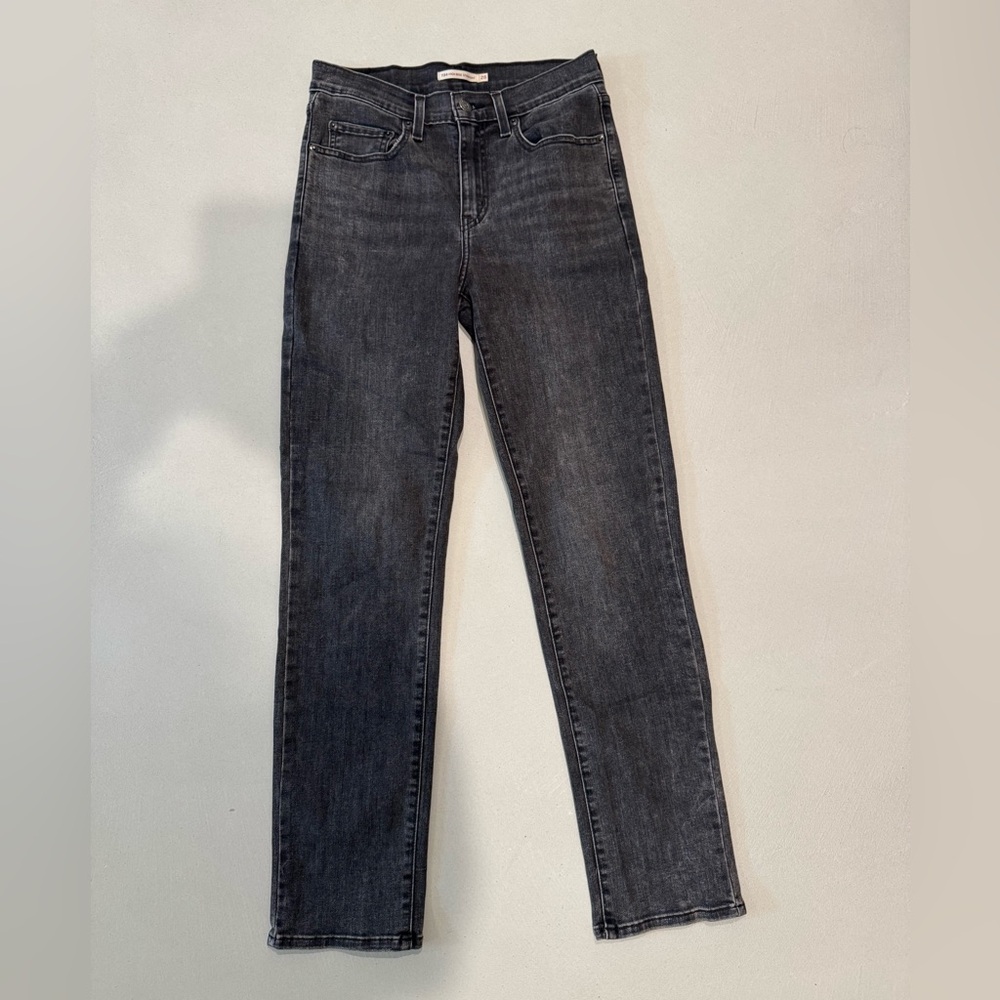 Levi's Dark Gray Straight Jeans